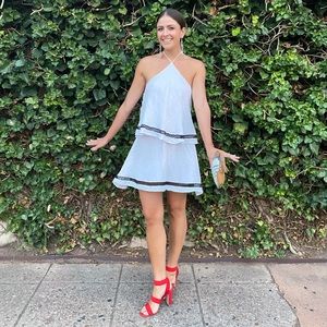 Party dress 😻 white with black trim